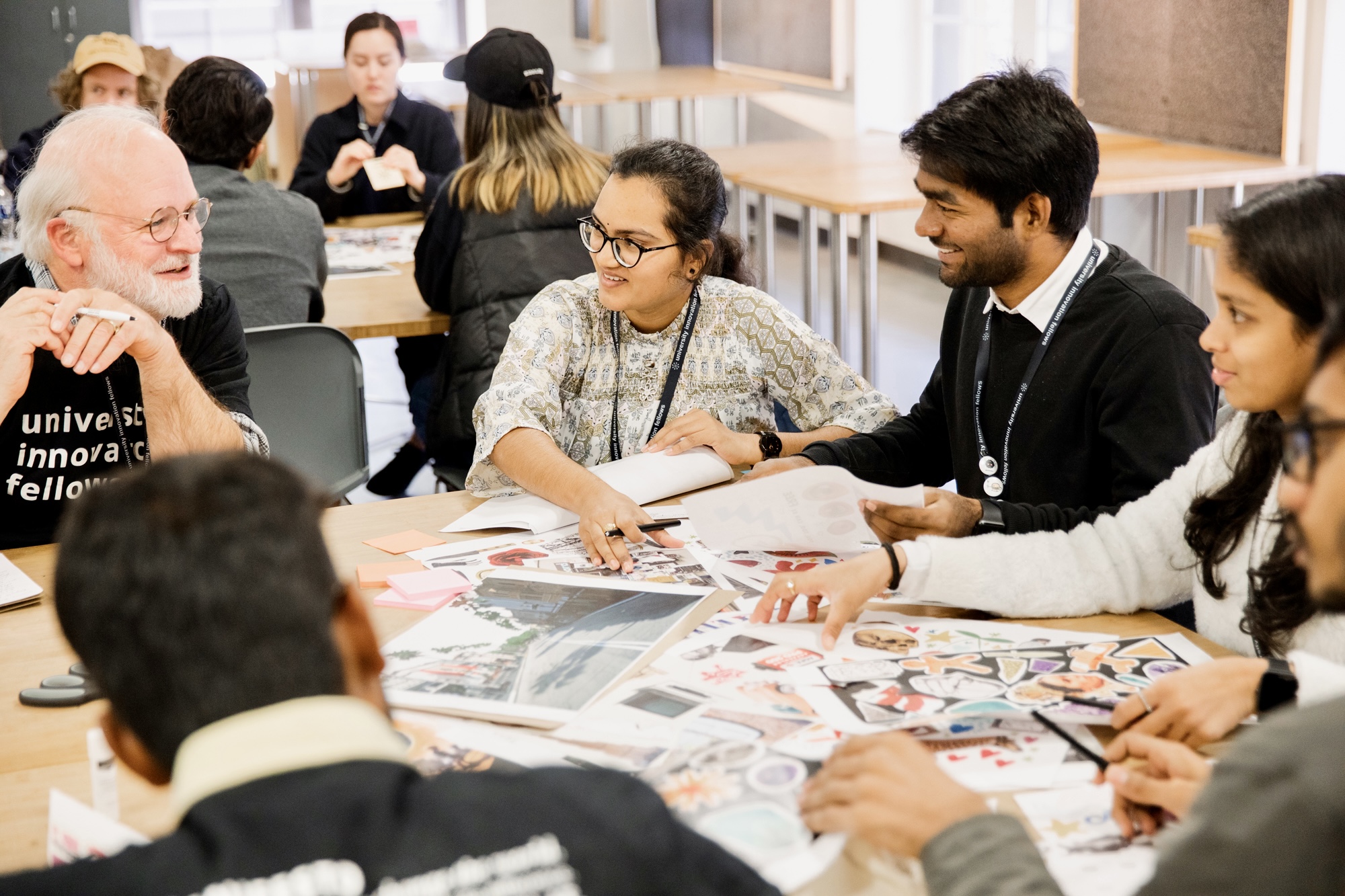 Collaborative workshop session with fellows and mentors
